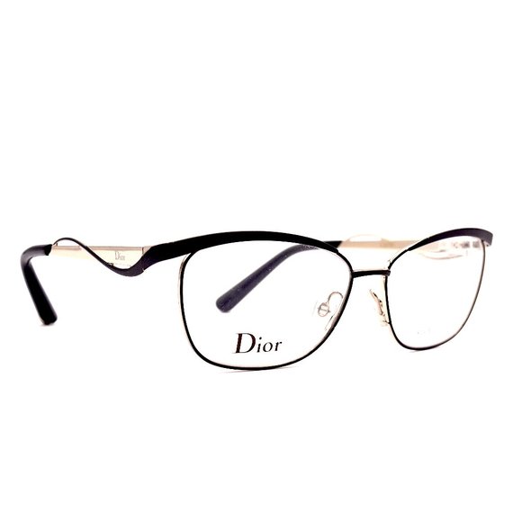 CHRISTIAN DIOR CD3783 0G8Q BLACK MATTE SILVER AUTHENTIC EYEGLASSES - Picture 3 of 8